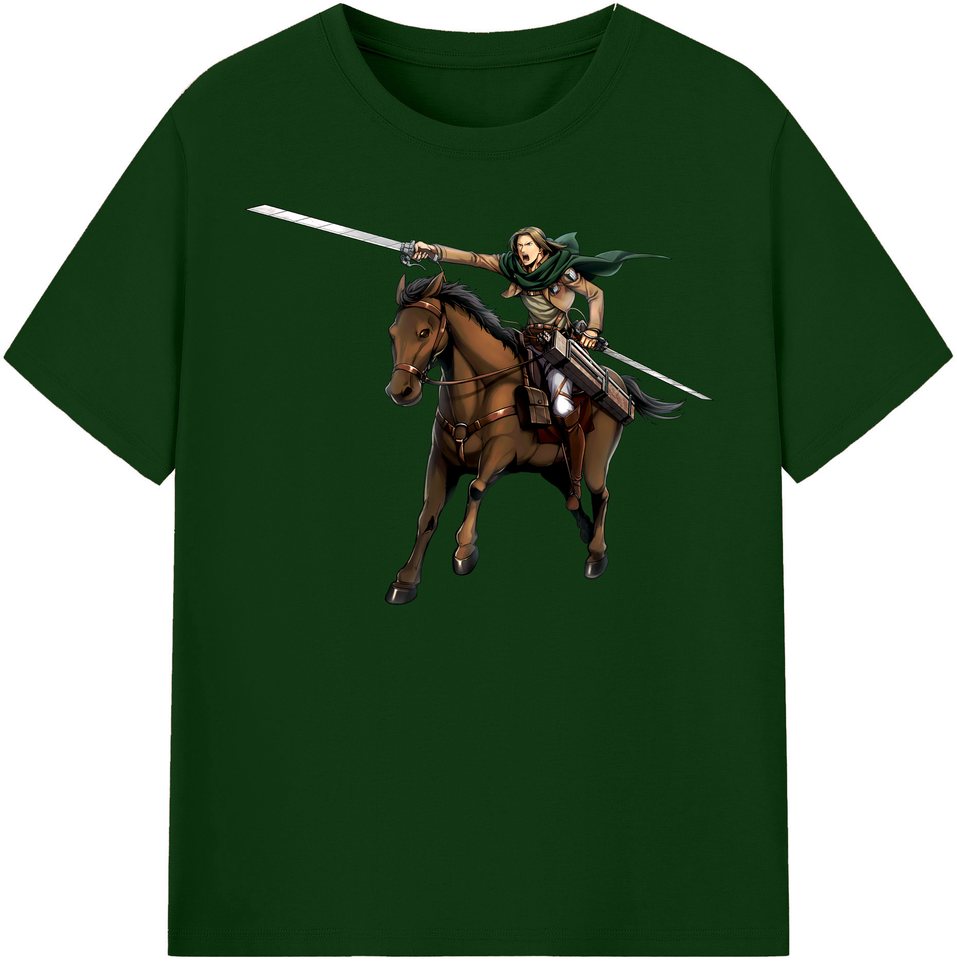 （画像用） 進撃の巨人 Attack on Titan 綿100％半袖Tシャツ（フロントプリント）